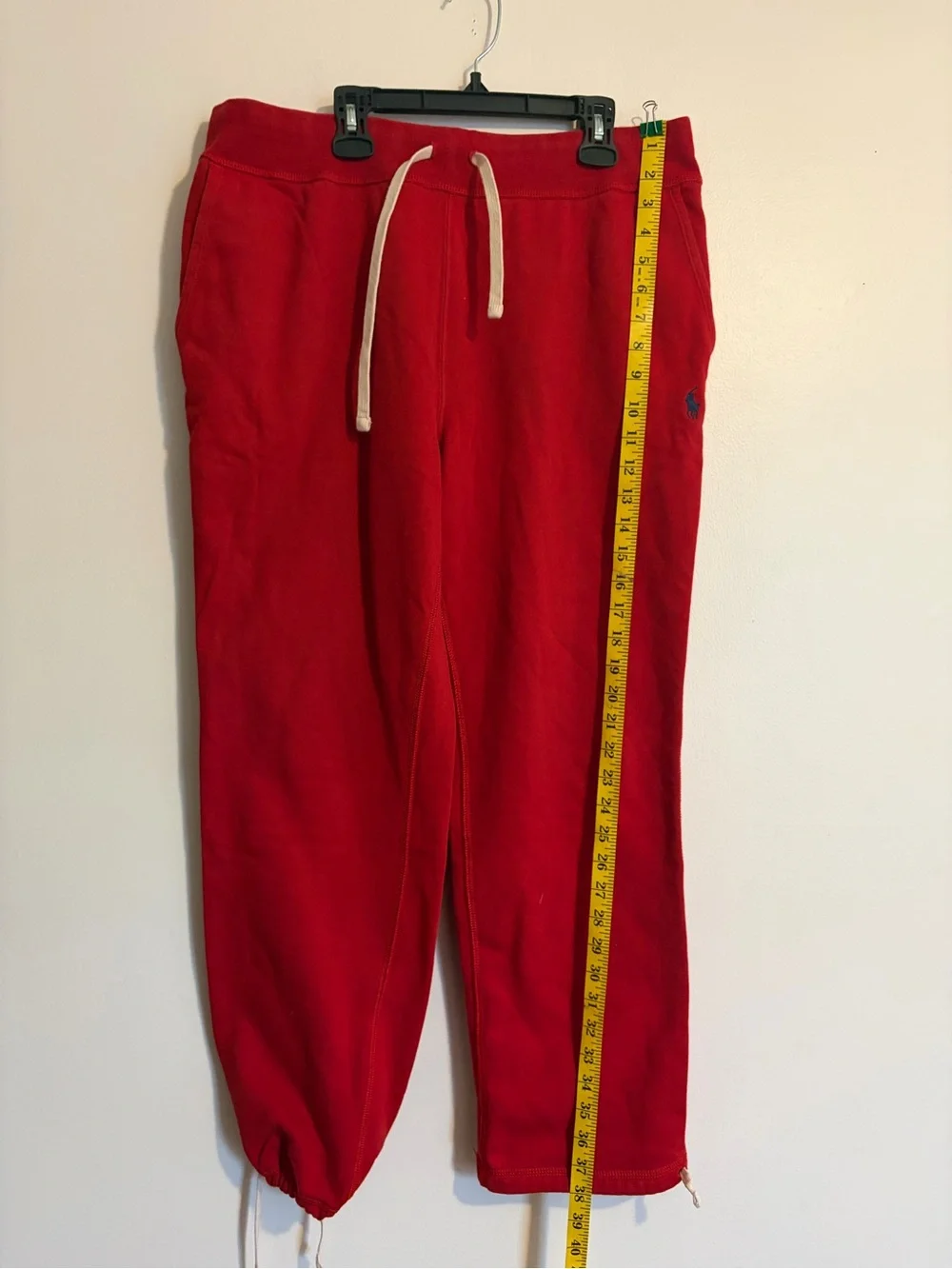 Polo by Ralph Lauren Bright Red Drawstring Joggers